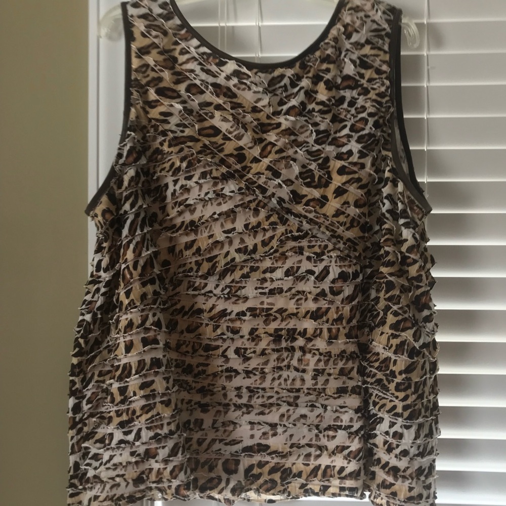 Cato ruffle tiered tank